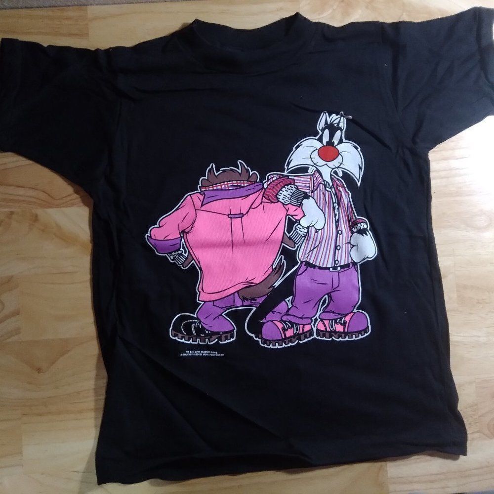 DS Vintage 90s Taz & Sylvester Graphic T-Shirt